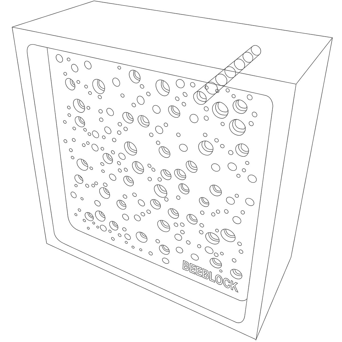 illustration of how the bees block works