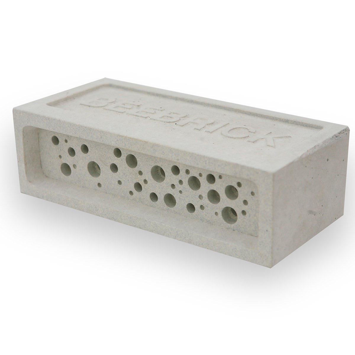 Bee Brick bee house in white concrete