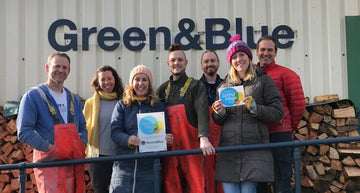Green&Blue team living wage employer outside perranporth workshop