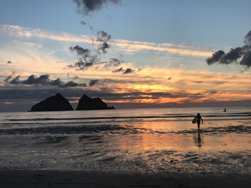 holywell beach in cornwall