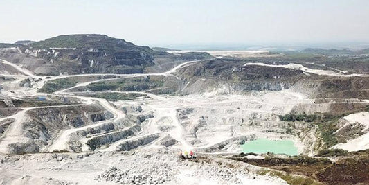 Cornish china clay waste pits