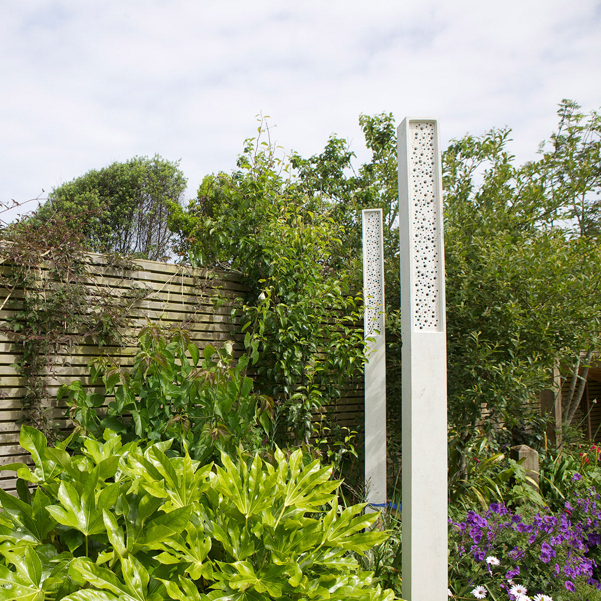 Bee Posts in bee friendly garden