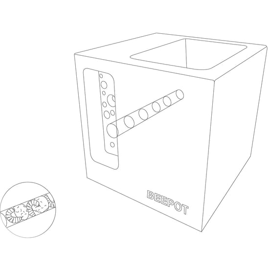 Beepot mini bee house information