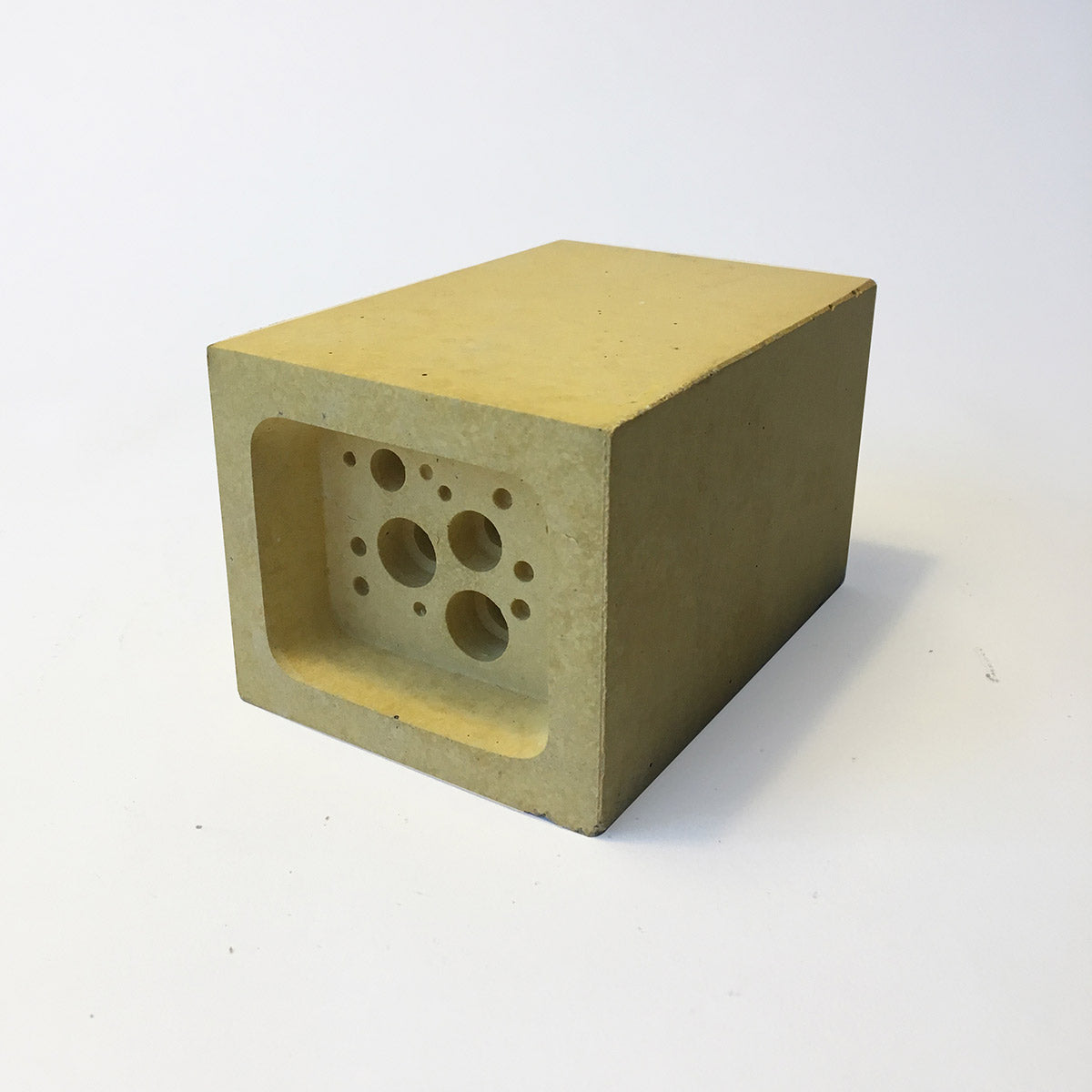 Small bee block bee hotel by green and blue