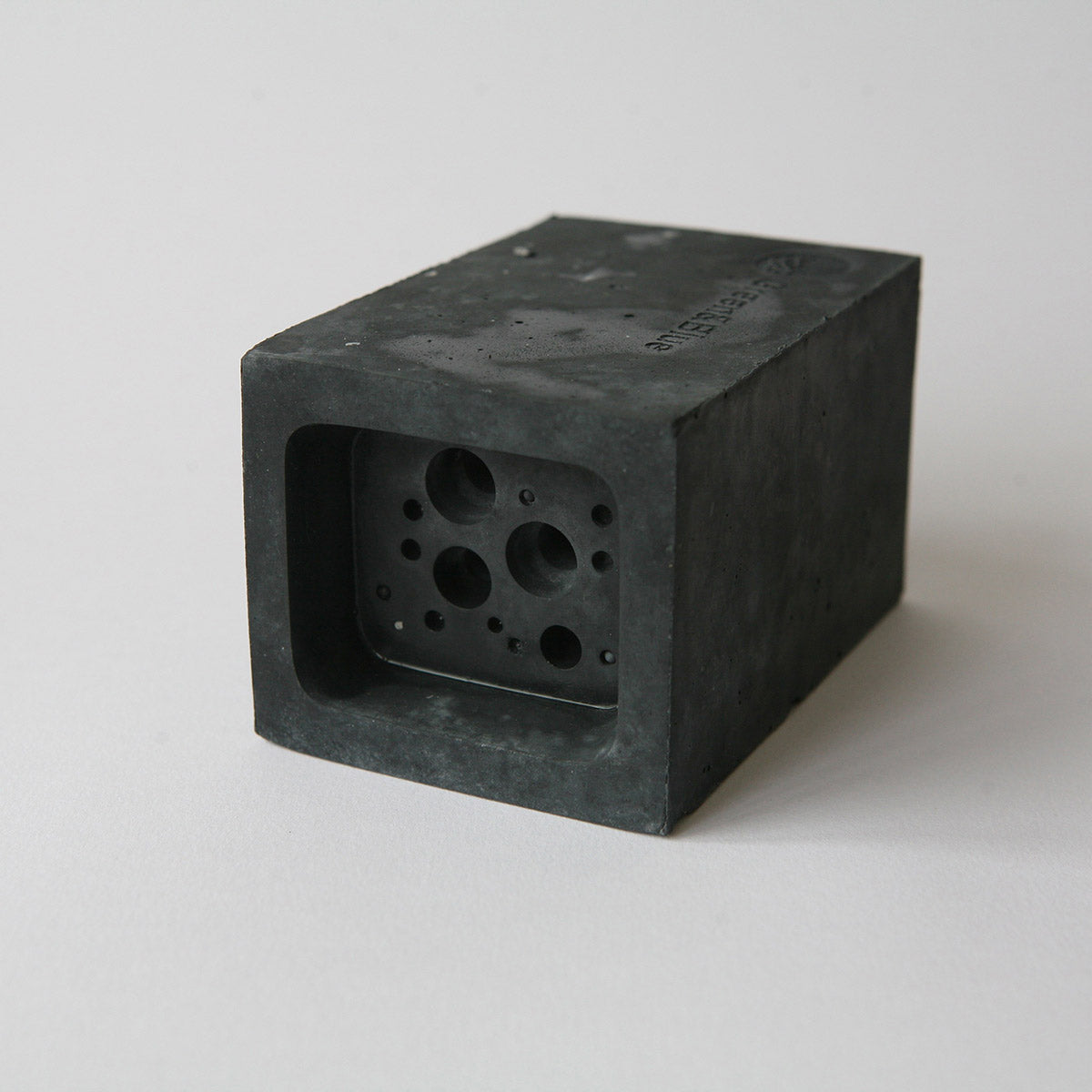 charcoal concrete small bee block bee hotel